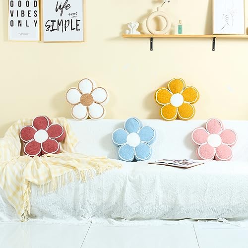 Sioloc Flower Pillow Flower Throw Pillow Flower Floor Cushion Cute Seat Cushion Aesthetic Floor Cushion Decorative Throw Pillow For Bed,Couch thumb #5