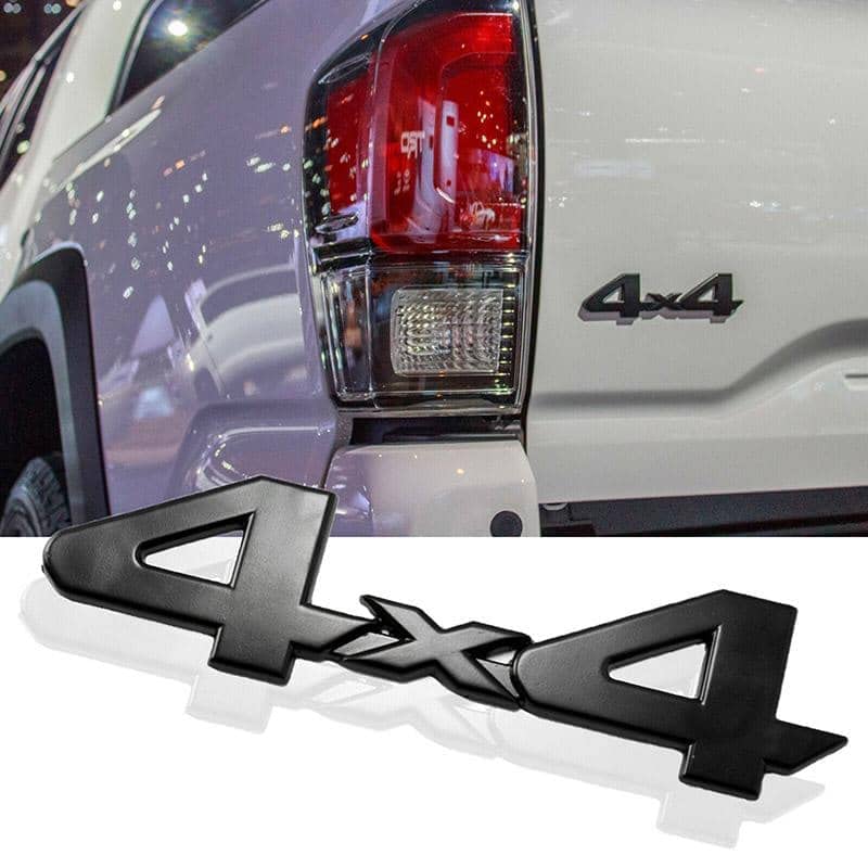 Set Di 4 Adesivi In Metallo Per Auto – Decorazioni Resistente E Originali