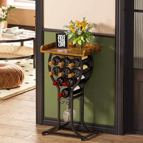 X-cosrack freestanding wine rack with glass holders