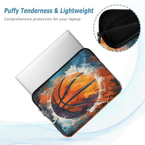 Funda para portátil 13-14 pulgadas con diseño baloncesto miniatura 5
