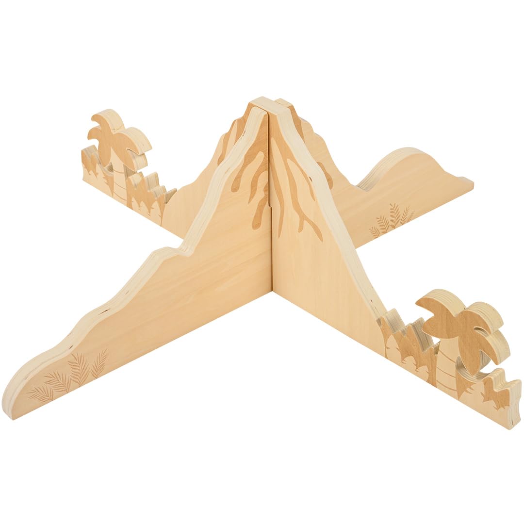 tickit Discovery Jurassic Dividers – Wooden Dinosaur Play Set for Kids – Small World Pretend Play Toy – Birch Plywood Building Set – Creative Jurassic World for Children 3 Years+