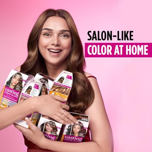 Image of L Oreal Paris Casting Creme Gloss Hair Color - 300 Darkest Brown (87.5g+72ml)