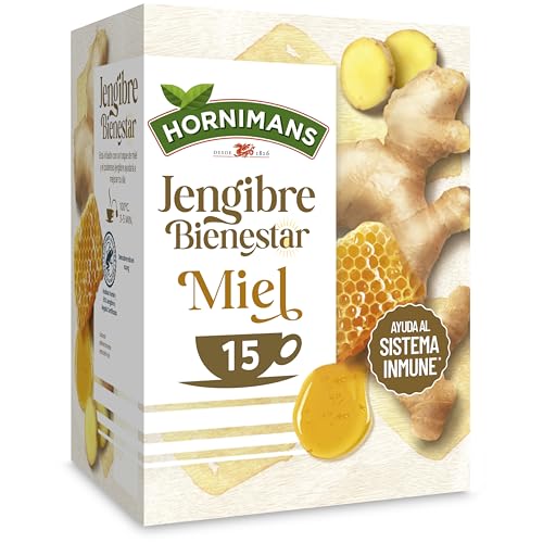 Hornimans Infusión Jengibre Bienestar con Miel | 60 bolsitas | Sin Teína - imagen 3