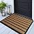 ubdyo Extra Durable Door Mat - Dirt Trapping Outdoor Welcome Mats - Non-Slip Outdoor Door Mats - Low Profile Front Door Mat - Indoor (30" x 17", Bright Brown)