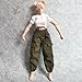 1/12 Scale Figure Clothes T-Shirt + Cargo Pants for 1:12 6inch Female TBL Action Figure Doll Clothes (White)