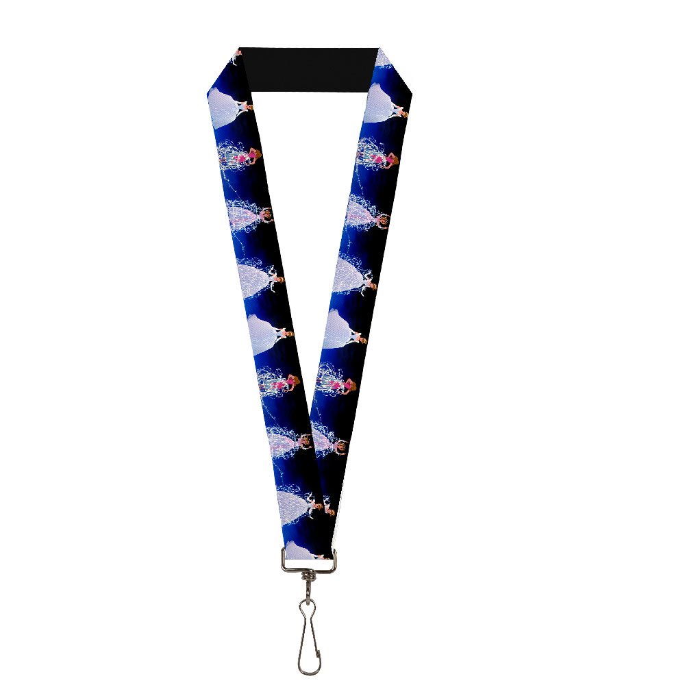 Buckle-Down - Key Chain - Lanyard - 1.0" - Cinderella Transformation Blue Fade unisex-adults One size