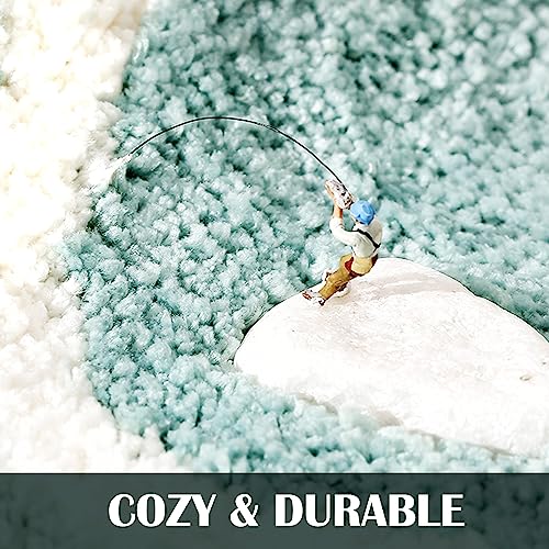 32×19-Green-Flower-Shaped-Bath-RugNon-Slip-Water-Absorbent-Bathroom-Rug-MatCute-Machine-Washable-for-BathroomKids-BedroomSmall-Floral-Soft-and-Fluffy-Bath-Mat 32×19 Green Flower Shaped Bath RugNon Slip Water Absorbent Bathroom Rug MatCute Machine Washable for BathroomKids BedroomSmall Floral Soft and Fluffy Bath Mat