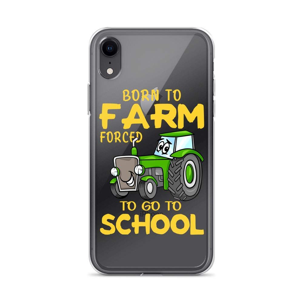 Farmer Back to School Born to Farm Forced to Go to School Awesome Farmer Anti-Scratch Shockproof Case for iPhone XR