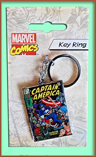 Captain America comics pour porte-clés en métal