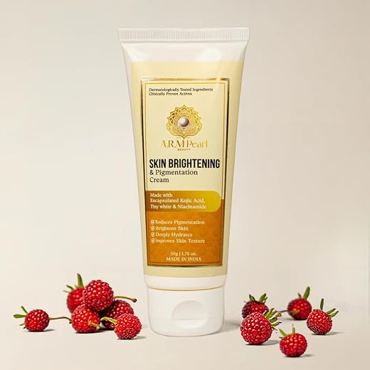 ARM Pearl Skin Brightening &amp; Anti Pigmentation Cream with Kojic Acid &amp; Niacinamide | Reduces Dark Spots, Acne Marks &amp; Unev...