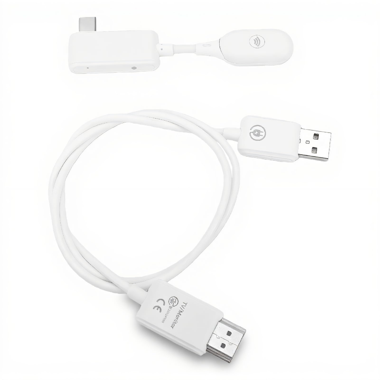 Sxhlseller Adaptateur D'affichage sans Fil P10 USB C vers HDMI, Extension de Mise en Miroir D'écran 1080P 60Hz, 50M 5GHz pour Projecteur de Téléphone Portable TV