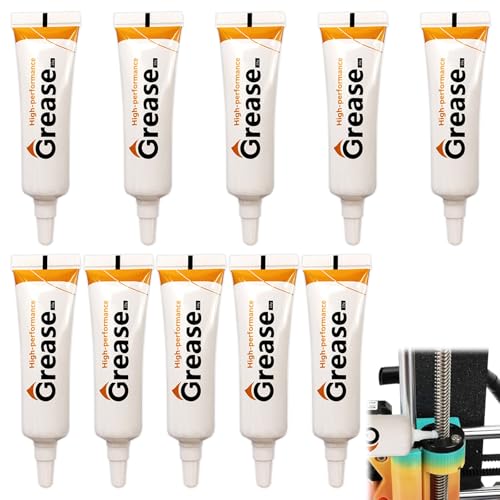 10 Stück 3D Drucker Fett Maschinenfett Armaturen Fett 3D Drucker Teil Zahnradfett Optische Achse Schmierfettfür Kobra Serie 2,Neptune 4 Pro/4 Plus/4 Max,Ender 3 V3 He/Ender 3 V3 Se