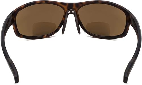 Miniatura 4 de Eyekepper Gafas de sol bifocales deportivas para lectores al aire libre TR90 irrompible mate negro-azul marco lente marrón +1.75