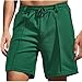 VOGFFR Quick Dry Shorts Men Casual Fashion Tie Waist Swim Shorts Comfortable Beach Trunks with Pockets Fashion Trendy Clothes Green