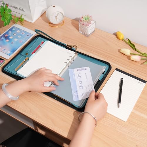 Portefeuille A5 à anneaux contre la perte de documents - 2