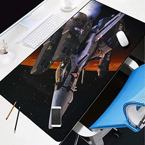 Tapis de souris gamer astronef 3D grand sous-main XXL multifonction pour setup gaming et bureau