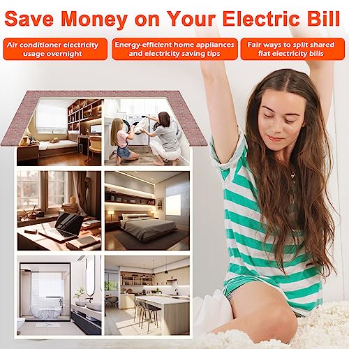 Upgraded Brighter Lcd Display Night Vision Power Meter Plug, Power Consumption Monitor Energy Voltage Amps Electricity Usage Monitor, Overload Protection, 7 Display Modes For Energy Saving, Watt Meter #TOP4