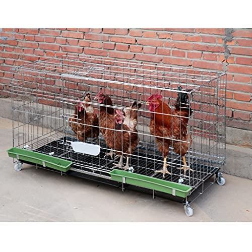 Hühnerstall Hühnerkäfig Hühnerstall, Für 6 Hühner Großer Hühnerstall Im Freien, Mit Regenschutzplane, Universalrad… – Bild 3