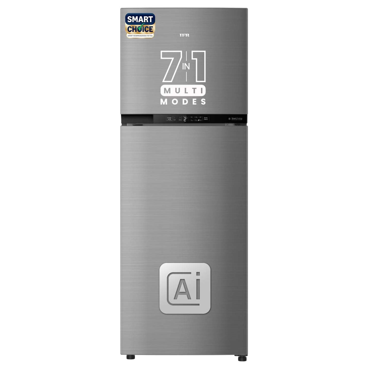 IFB Smart Choice 285L 3 Star Frost Free inverter with Double Door Refrigerator (Expert-Cool IFBFF-3363IGSU, Grey) with Surround Cooling, Smart Digital Display with Smart Sense AI and Freezer LED