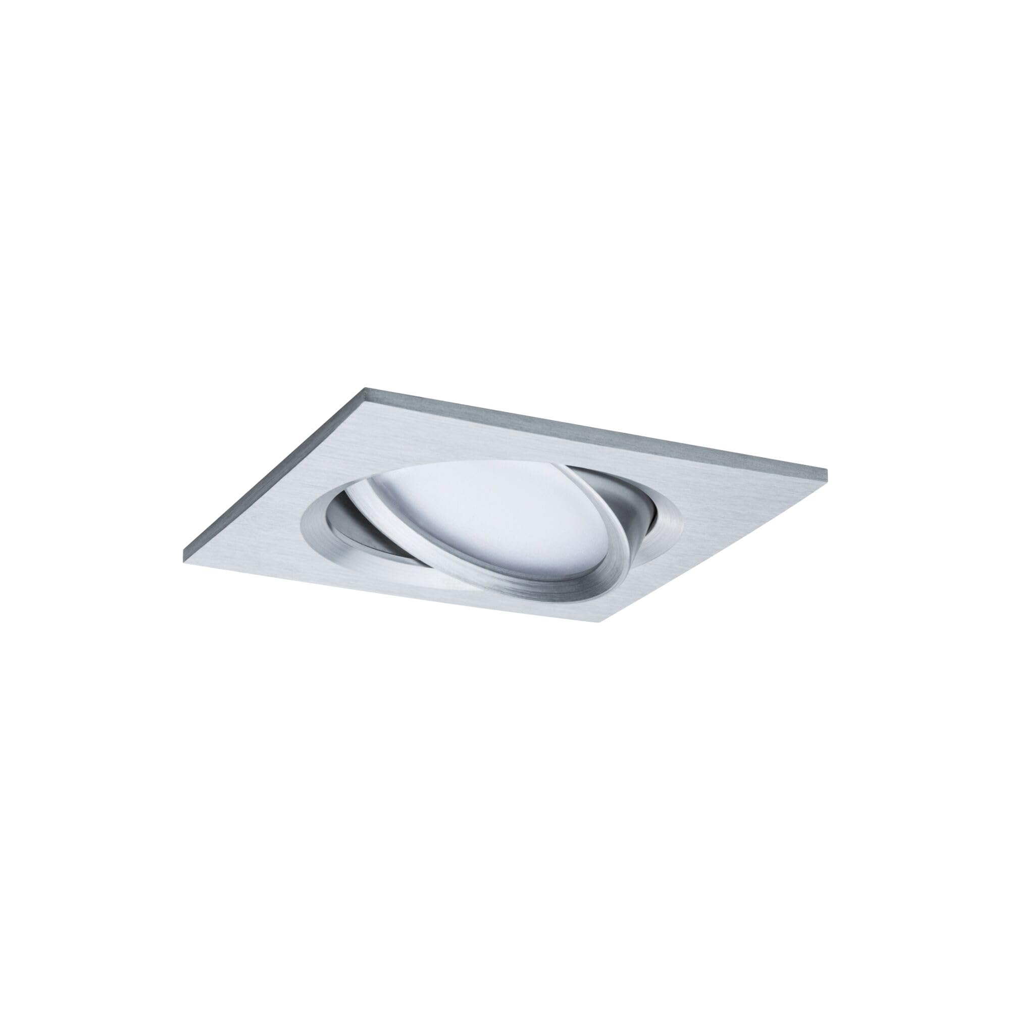 Paulmann Nova Plus 93680 - Set di 3 faretti da incasso a LED, rettangolari, orientabili, 3 x 6,8 W, dimmerabili, in alluminio, 2700 K