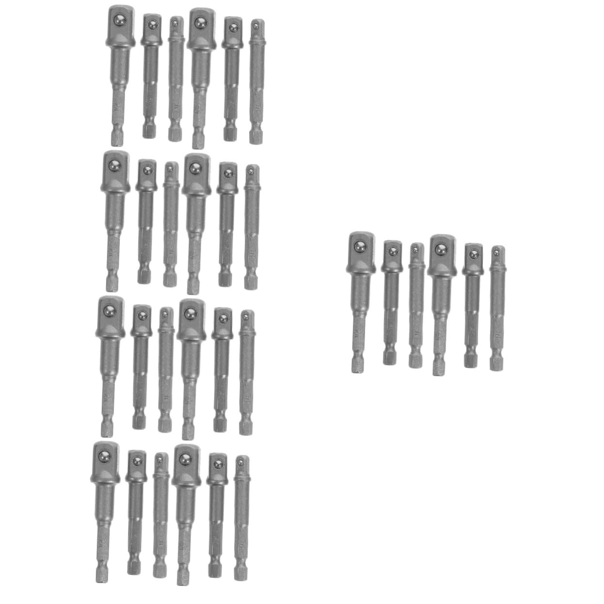 Mipcase 5 Set Adattatori Per Bussole Da Trapano in Acciaio Include Adattatori Robusti E Facili Da Installare Per Uso Industriale E Meccanico 6 Pezzi*5