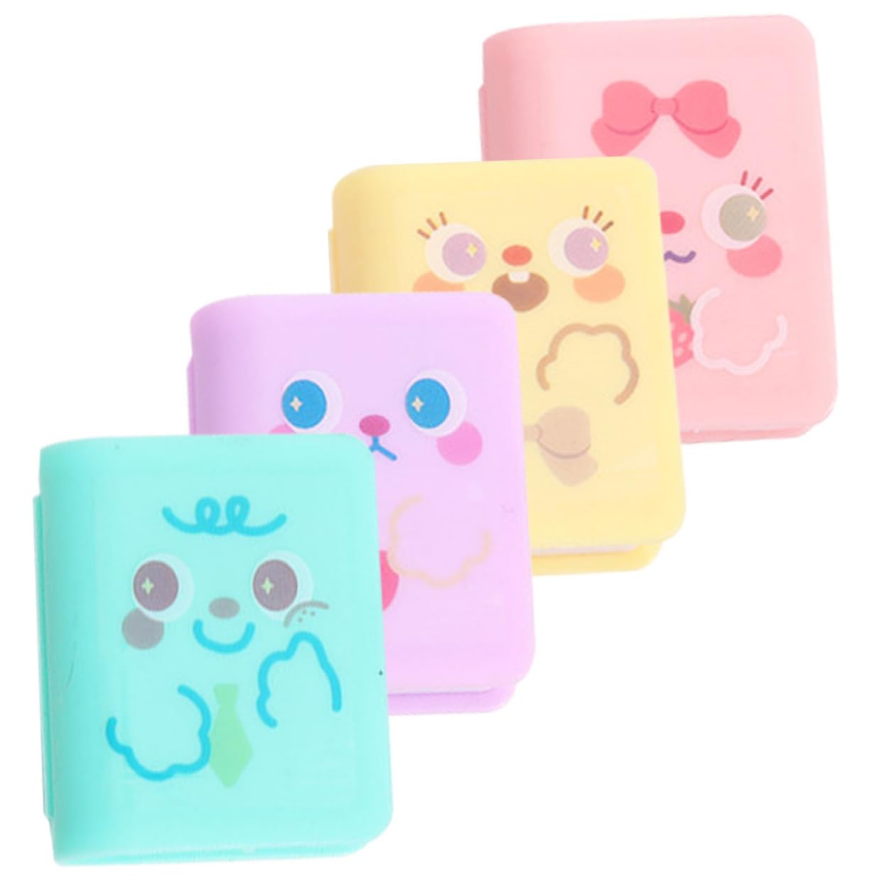 ARTIBETTER 5 Set Temperamatite Dei Cartoni Animati Affilatura Matita Meccanico Affilatrici Cancelleria Per Plastica 4 Pezzi*5