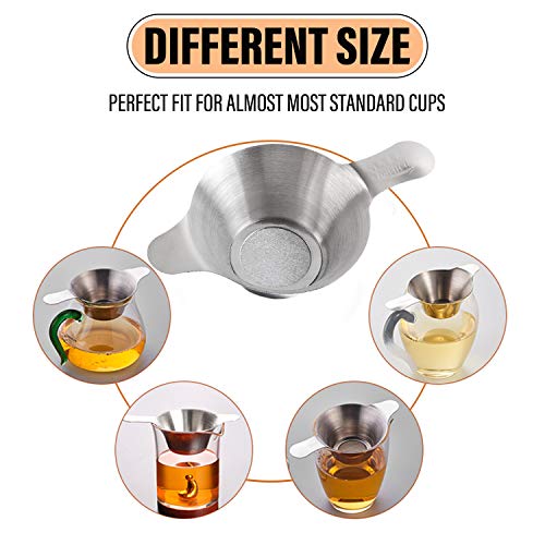 AUEAR 2-Pack Stainless Steel Mini Strainer