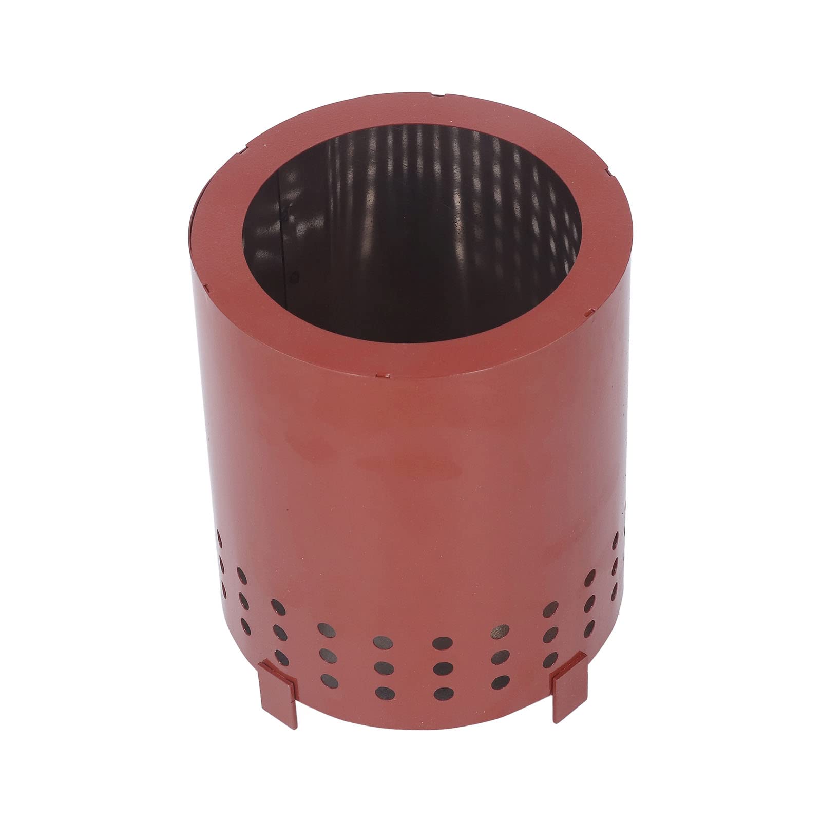 Wood Burning Firepit, Efficient Heating Tabletop Fire Pit Stand Feet Smokeless Energy Saving for Courtyard (Copper Red)