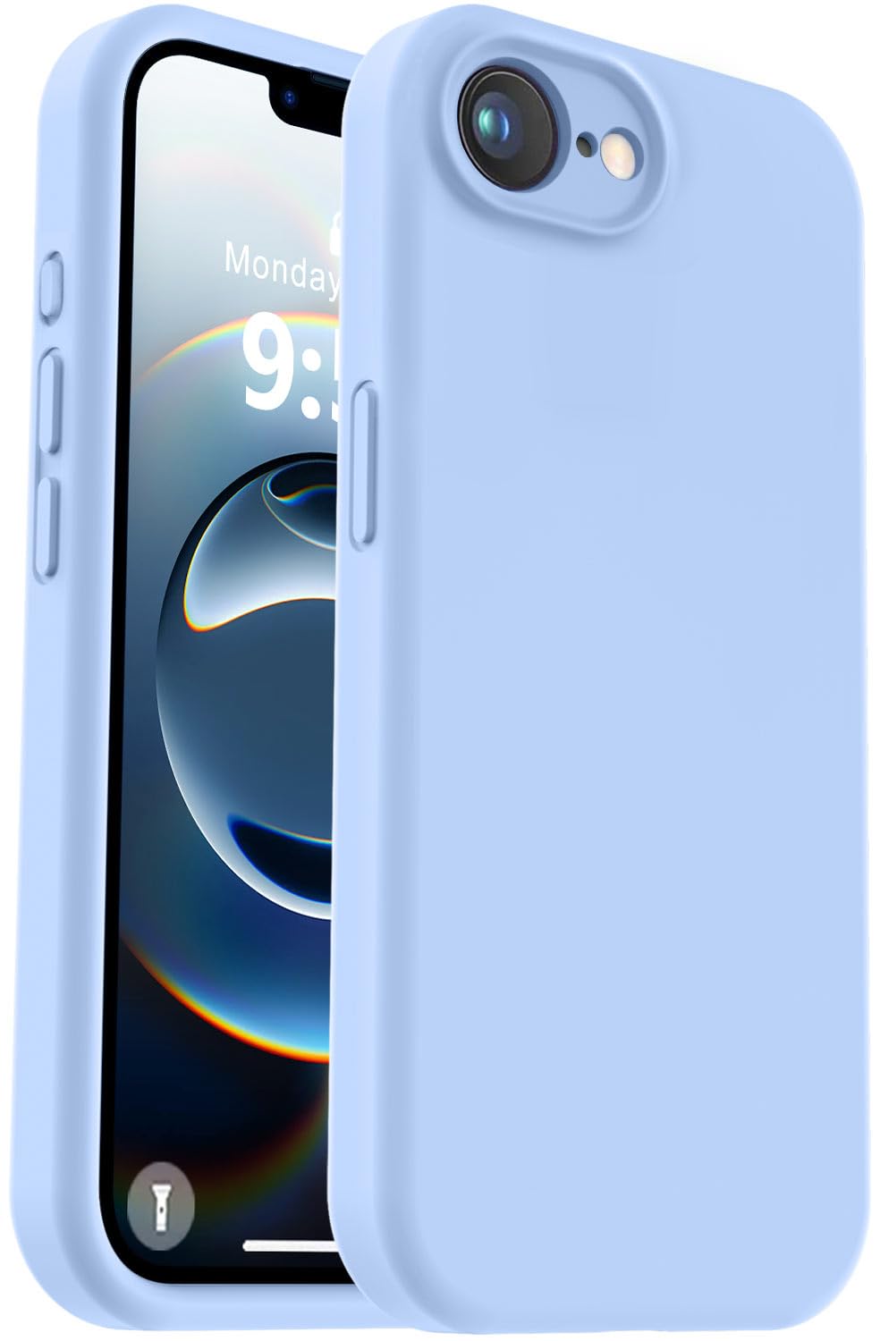 Vooii Compatible with iPhone 16e Case, Liquid Silicone Upgrade [Camera Protection] [Soft Anti-Scratch Microfiber Lining] Shockproof Phone Case for