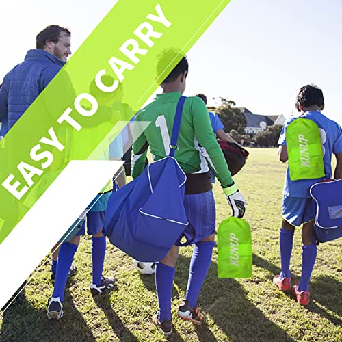 Kunup Kids Soccer Goals For Backyard Set Of 2 Portable Soccer Nets For Backyard Folding Soccer Goals Practice Nets With Carrying Bag For Outdoor Indoor (5X3.1Ft, Optic Green) #TOP3