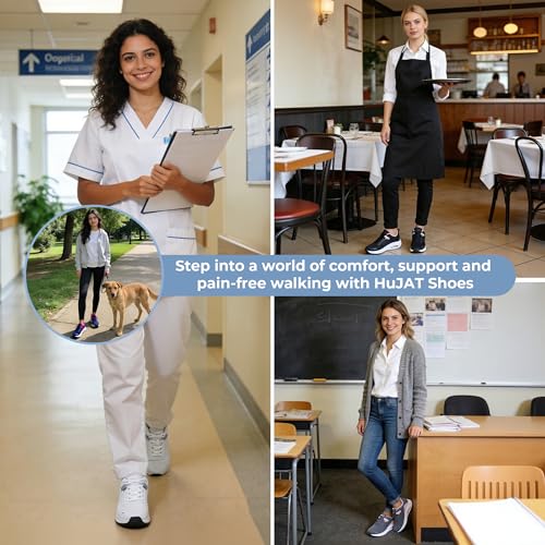 Image of Womens Arch Support Walking Shoes Plantar Fasciitis Orthotic Sneakers for Foot Pain Relief US Size 6-11