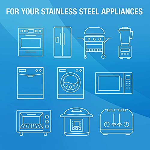 Miraclespray For Stainless Steel, Cleaning Spray, Removes Fingerprints And Smudges From Oven, Refrigerator, Microwave, Sink, Hood, And Grill, 16 Ounce #TOP3