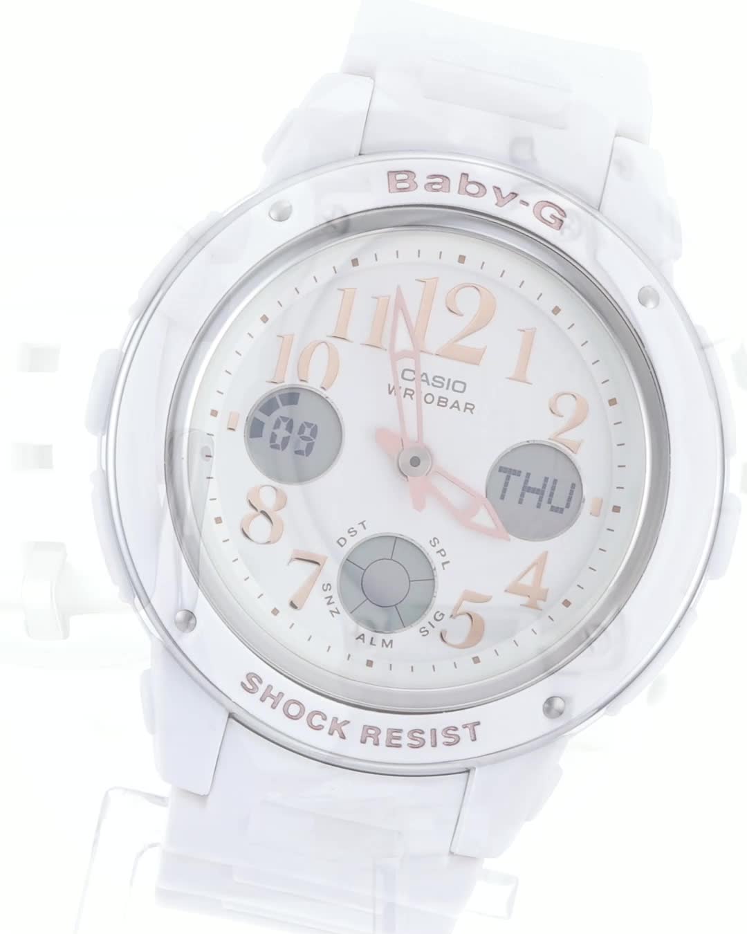【新品/ホワイト】BABY-G　 BGA-150EF-7BJF BABY-G カシオ ベビーG BABYG 腕時計 レディース ホワイト BGA