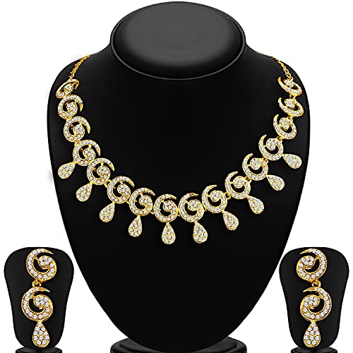 Elegant Austrian Diamond Necklace Set