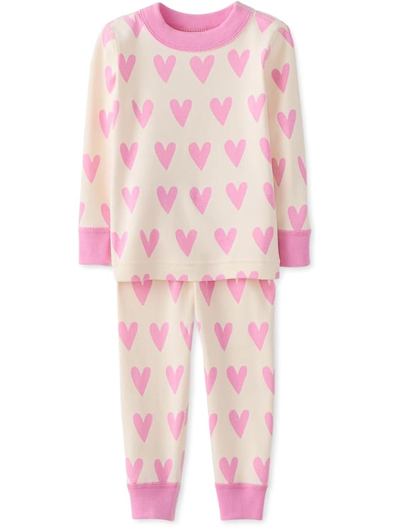 Pink Hanna Andersson Long John Pajama Set (Infant/Toddler/Little Kid/Big Kid)