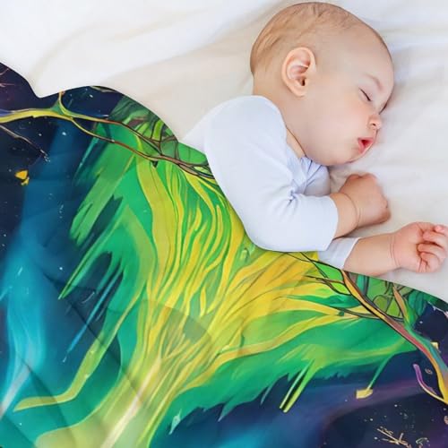 Couverture en flannel super doux motif ours nid de tendresse