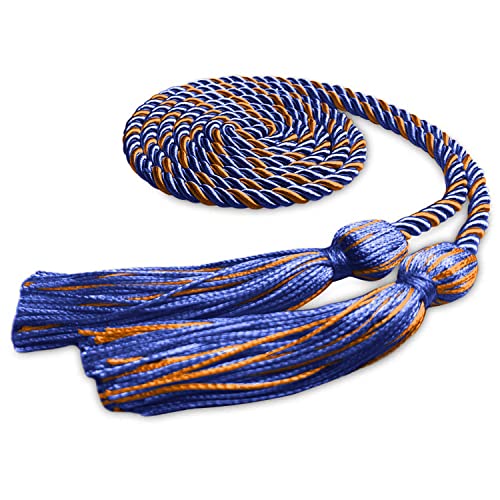Image of Endea Graduation Single Honor Cord Two-Color (Royal Blue /Orange)