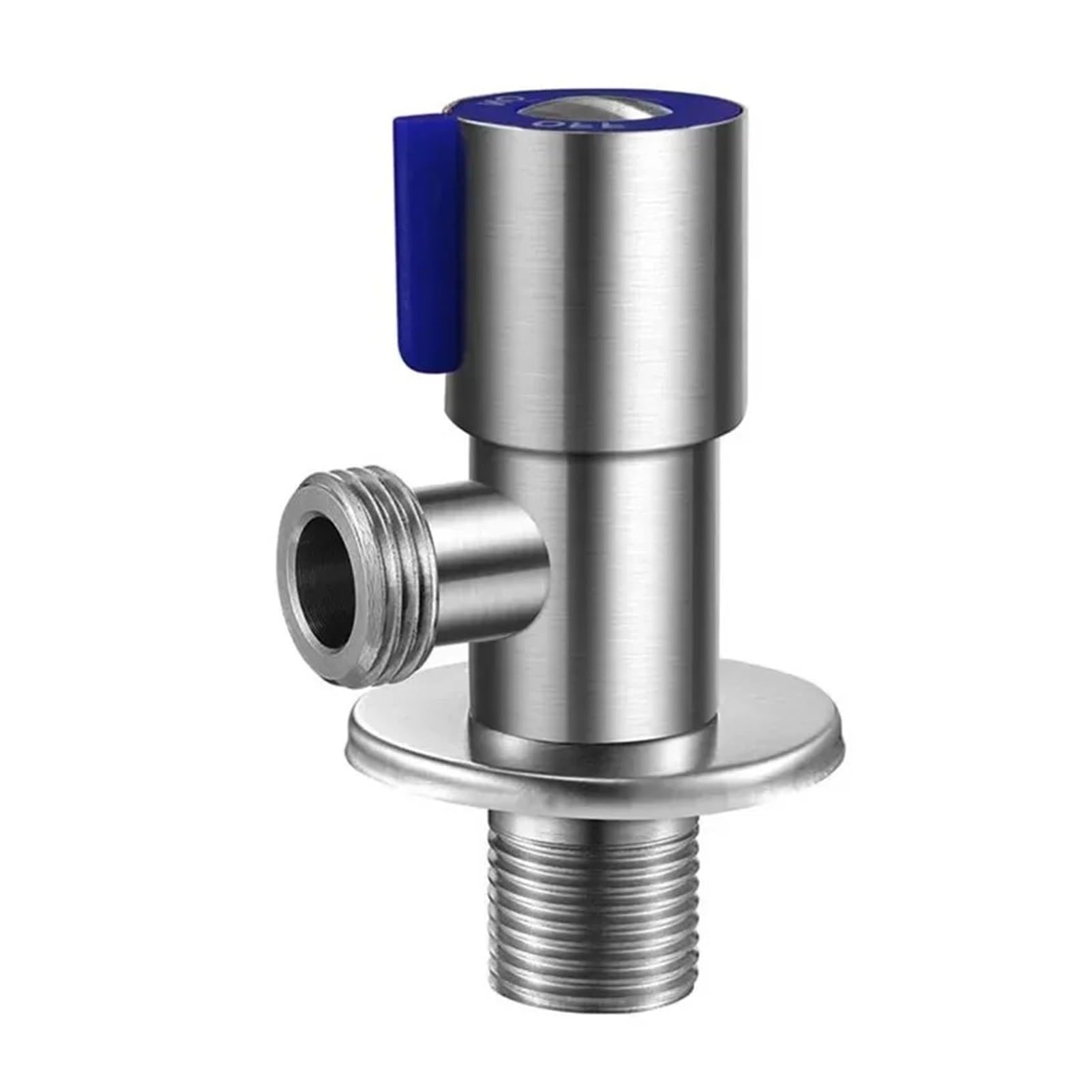 Dymkie Blue Stainless Steel Hot Cold Inlet Toilet Filling Angle Sink Basin Water Heater Faucet For Kitchen(Blue)