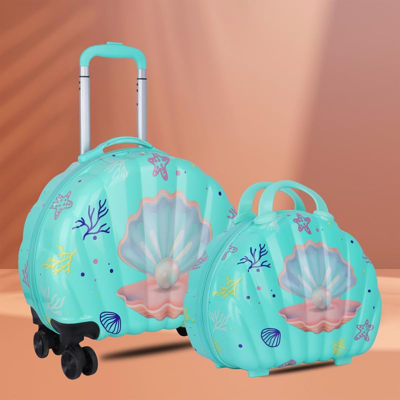 Image of Polo Class Kids Trolley Bag | Made with Polycarbonate | Durable and Waterproof | Trolley Bag for Kids - Green