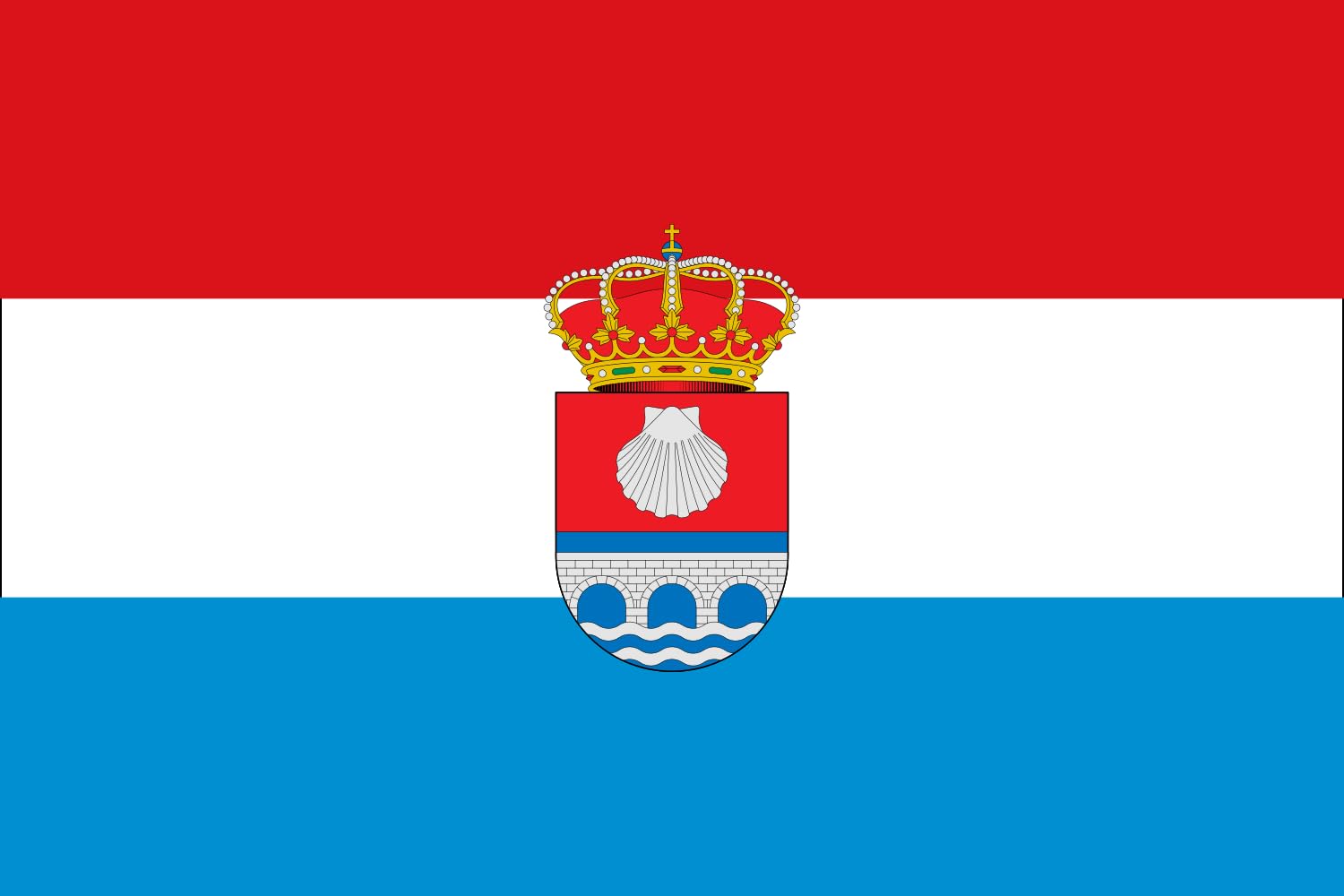 Drapeau Large Concha Cantabria en textile premium haute résistance pour mât