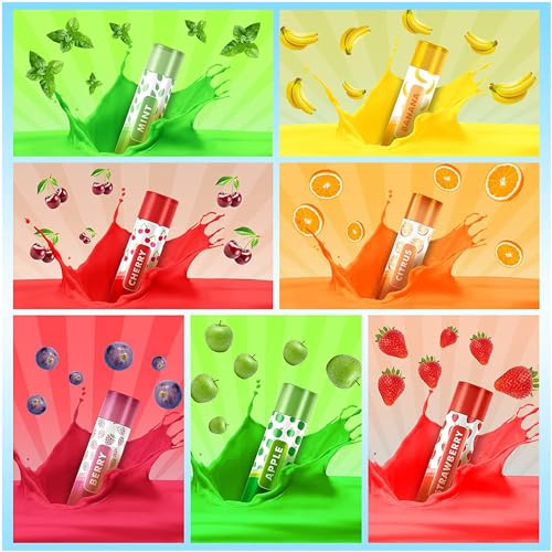 28pk Lip Balm Set | Flavoured Lip Balms with Beeswax and Vitamin E | Moisturising Lip Balm Multipack | Protect & Hydrate Beeswax Lip Balm Stick | Lip Balms | Lipbalm | Lip Moisturiser | Girls Lip Balm - Image 5