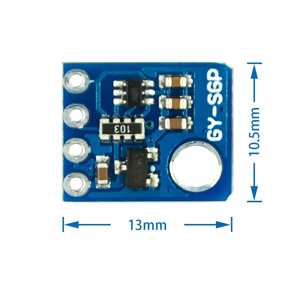 Hailege SGP30 eCO2 TVOC Czujnik gazu dwutlenku węgla Czujnik monitorowania jakości powietrza Czujnik dwutlenku węgla formaldehydu Wewnętrzny monitor powietrza GY-SGP30