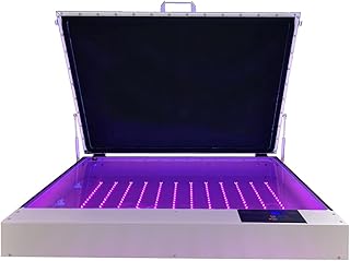 POVOKICI 24.8 x 32.6inch Vacuum UV Exposure Unit Tabletop Precise 120W LED UV Exposure Unit for Printing Plate Making US Stock