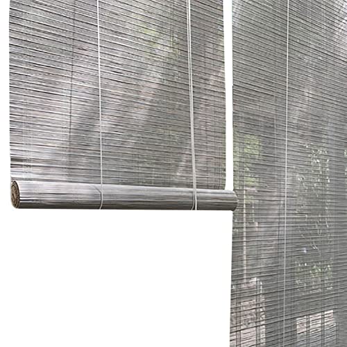 MLYY Bambusrollo Rollos Graue Rollos Terrasse Außenbalkon Außen,...