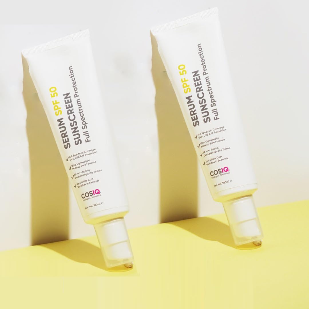 Sponsored Ad - Cos-IQ India’s Only Hybrid, Serum-Based Sunscreen - SPF 50 | No White Cast | Broad Spectrum PA ++++ | For Women & Men (200ml, 60 Days Pack)