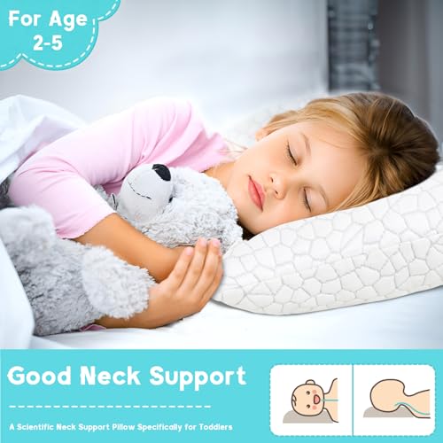 Image of SUPA MODERN Cooling Bed Pillows for Sleeping 1 Pack Shredded Memory Foam Pillows Adjustable Cool Pillow for Side Back Stomach Sleepers Luxury Gel Pillows Toddler Pillow with Washable Removable Cover