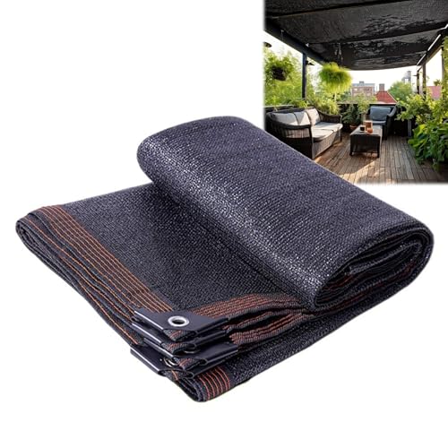 Toile d'ombrage 90% noir 3x6,1m résistante pour pergola et serre