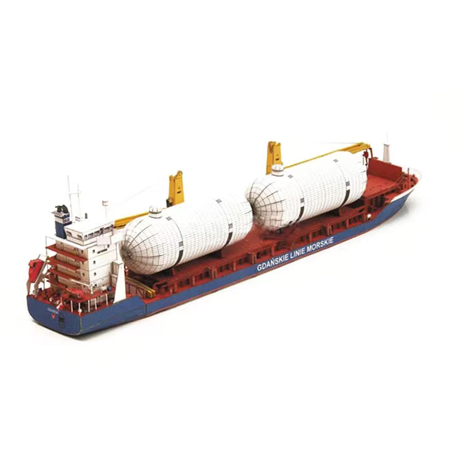Modello di nave da carico polacco in scala 1:400, modello di nave da carico di Danzica, fatto a mano, modello fai da te (kit smontato)