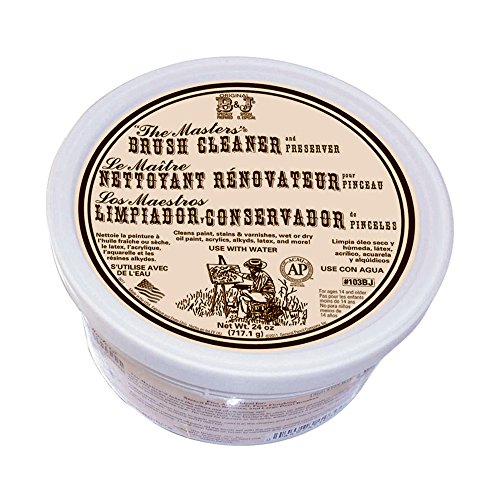 General Pencil 103-BJ The Masters Brush Cleaner and Preserver Tub, 24-Ounce