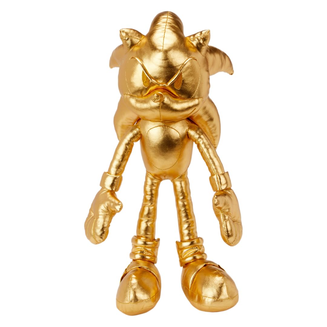 Sonic Shadow The Hedgehog Anime Kids Bedding Super Soft Plush Cuddle Pillow Buddy, One Size, (Officially Licensed Product): Sonic the Hedgehog 24k Gold